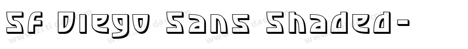 SF Diego Sans Shaded字体转换